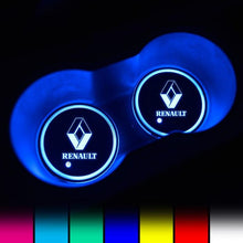 Load image into Gallery viewer, 7 Colors Led Car Logo Cup Lights up Holder（1 pair）
