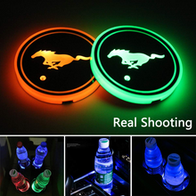 Load image into Gallery viewer, 7 Colors Led Car Logo Cup Lights up Holder（1 pair）

